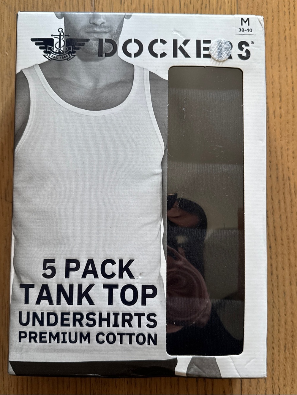 Dockers 5 Pack Men’s Black Tank Tops NWT Size M
